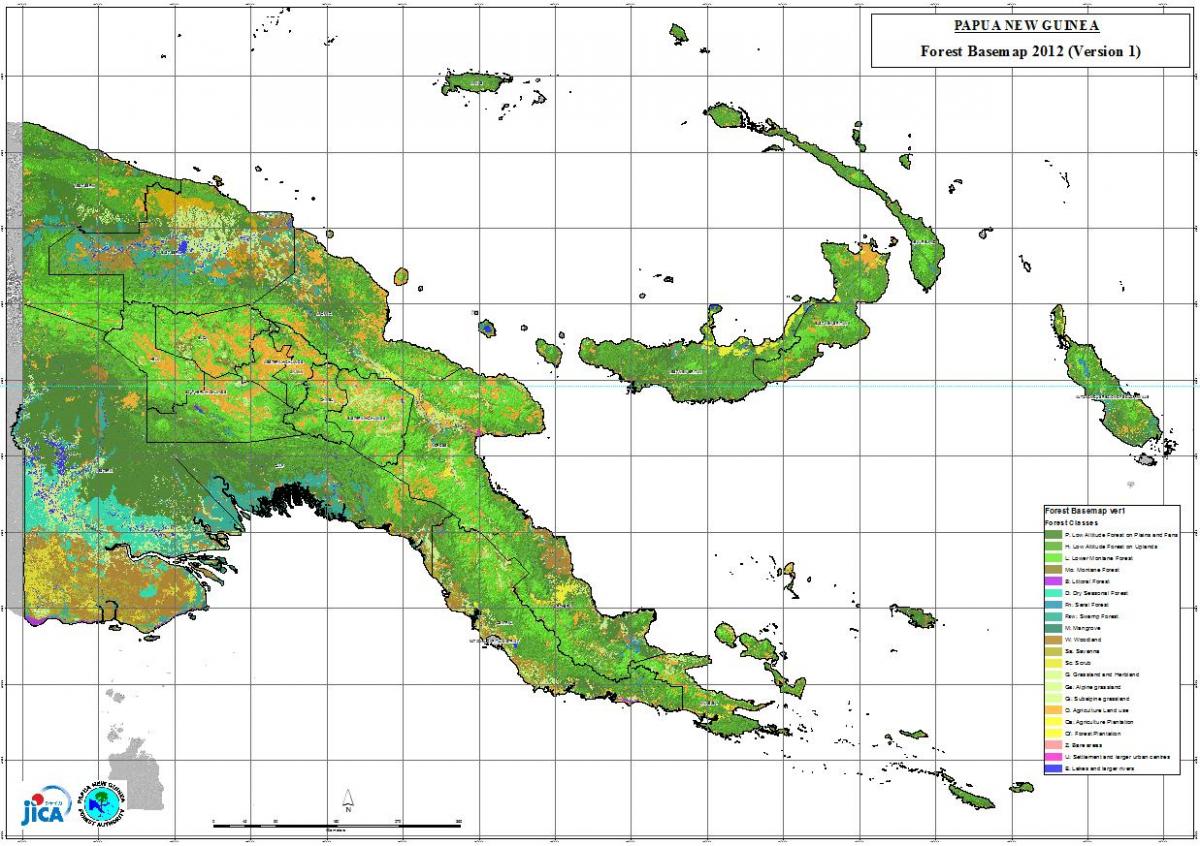 peta dari papua new guinea iklim
