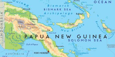 Peta dari ibu kota papua nugini