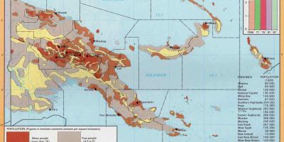 Peta dari papua new guinea penduduk
