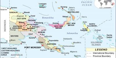 Peta dari papua new guinea provinsi