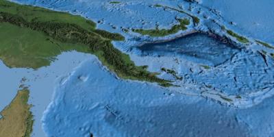 Peta dari satelit peta papua nugini